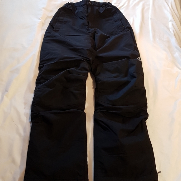 Lands' End Squall boys or girls 14S black snow pants EUC Super Warm - Picture 4 of 12